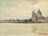 Sabin Popp, Veneția, 1926, ulei pe pânză lipită pe carton