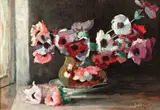Anemone by Constantin Isachie Popescu, 1928, ulei pe carton, sold Jun 2018