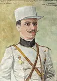 Maria Ciurdea Steurer, Portretul ofițerului Jean Steurer, 1931, ulei pe carton
