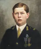 Portretul Regelui Mihai I by Nicolae Petrescu Mogoş, ulei pe placaj, offered Jun 2018