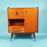 La Permanente Mobili Cantu, Cabinet La Permanente Mobili Cantù, cca. 1960, lemn de cireș
