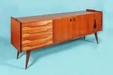 La Permanente Mobili Cantu, Credenza La Permanente Mobili Cantù, cca. 1960, lemn de cireș