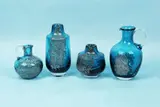 Heinrich Löffelhardt, Set de 4 vase Florida, din sticlă, cca. 1960, sticlă turnată
