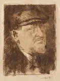 Nicolae Vermont, Autoportret, acvaforte