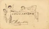 Nicolae Vermont, Cercul artistic, 1890-1895, peniță și creion pe hârtie