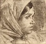 Nicolae Vermont, Ţărăncuţă, acvaforte