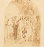 Nicolae Vermont, Iisus și femeia adulteră, 1906, acvaforte și gravură cu acul