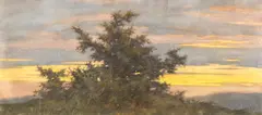 Asfințit by Mişu Teişanu, pastel pe carton, sold May 2018