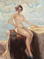 George Catargi, Muza artistului, ulei pe pânză
