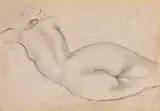 Nicolae Tonitza, Tătăroaică, 1938, creion pe hârtie lipită pe carton