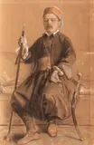 Muftiu by sfârșit de sec. Xix Școală Central Europeană, 1892, cărbune și pastel pe hârtie, sold May 2018