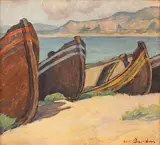 Geo (George) Cardaş, Mahoane la mal, ulei pe carton