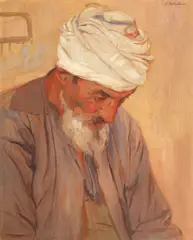Turc by Constantin Artachino, ulei pe carton, offered May 2018