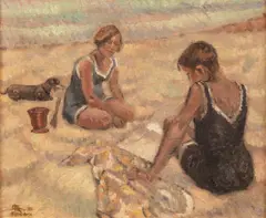 La mare by Corneliu Michăilescu, ulei pe carton, offered May 2018
