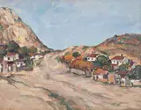 Dealuri la Balcic by Nicolae Dărăscu, ulei pe pânză, offered May 2018
