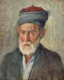 Geo (George) Cardaş, Portret de turc, ulei pe pânză