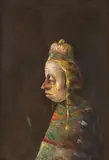 Călător by Ștefan Câlția, 1986, ulei pe pfl, sold Apr 2018