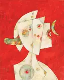 Harry Guttman, Figură abstractă, ulei pe pânză