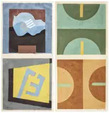 Vasile Dobrian, Metamorfoze, linogravură cu intervenții de creion și guașă