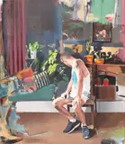 Iulian Iftodiu, Wall Painting, 2018, ulei pe pânză