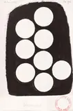 Paul Neagu, Unnamed, 1988, acuarelă pe hârtie lipită pe carton