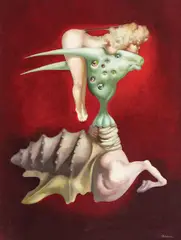 Capricorn by Jules Perahim, 1969, ulei pe pânză, sold Apr 2018