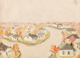 Peisaj de toamnă by Constantin Piliuță, 1982, ulei pe pânză, sold Apr 2018