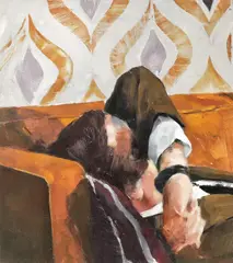 Flavia Lugigan, Sofa III, 2017, ulei pe pânză