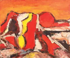 Apus by Ion Pacea, ulei pe pânză, sold Apr 2018