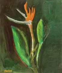 Francisc Bartok, Floare, ulei pe carton