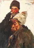 Mocani by Rudolf Schweitzer–Cumpăna, ulei pe pânză, sold Mar 2018