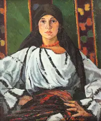 Constantin Vlădescu, Ţărăncuţă, ulei pe pânză