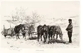 Theodor Aman, Chirigiu, 1875, acvaforte și gravură cu acul
