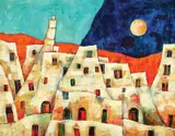 Citadină by Harry Guttman, ulei pe pânză, sold Mar 2018