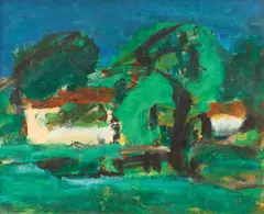 Peisaj by Ion Pacea, a doua jumătate a anilor '70, ulei pe placaj, offered Mar 2018