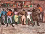 La bar by Magdalena Rădulescu, ulei pe pânză, offered Mar 2018