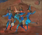 Liviu Suhar, Dans magic, 1980, ulei pe pânză