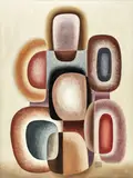 George Saru, Grey Pearl, 1989, ulei pe pânză