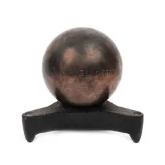 Paul Neagu, "Escathon", sferă din bronz (sculptura expusă în cadrul ”CASS Sculpture Foundation”, Goodwood, Sussex, Anglia), 1990, bronz