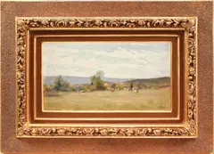 Nicolae Grigorescu, Ciobănaș cu turmă de oi, 1896-1904, ulei pe lemn