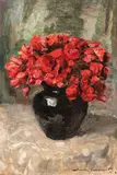 Ciclamene by Nicolae Vermont, 1919, ulei pe carton, sold Feb 2018