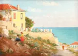 Tudor Vulcana, Zi de vară la Balcic, ulei pe carton