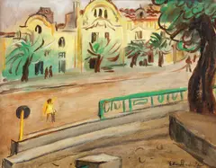 Stradă la Balcic by Micaela Eleutheriade, ulei pe pânză, offered Feb 2018