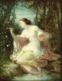 Nicolas François Octave Tassaert, Flora, ulei pe lemn