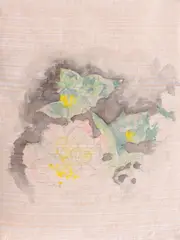 Nuferi by Christian Paraschiv, acuarelă şi creion pe hârtie, sold Feb 2018