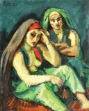 Tătăroaice by Iosif Iser, 1939, guaşă vernisată pe hârtie, sold Feb 2018