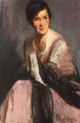 Eleganță by Eustațiu Stoenescu, ulei pe pânză, sold Feb 2018