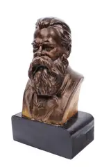 Constantin Baraschi, Bustul lui Friedrich Engels, 1948, ipsos patinat