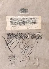 Ierbar by Ion Bitzan, 1987, colaj, cărbune și tuș pe hârtie lipită pe carton, offered Jan 2018