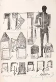 Paul Neagu, Agregat simplu de perete (II), 1968, litografie